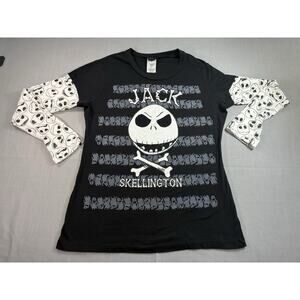 Disney Nightmare Before Christmas Jack Skellington Layered Top Juniors XXL
